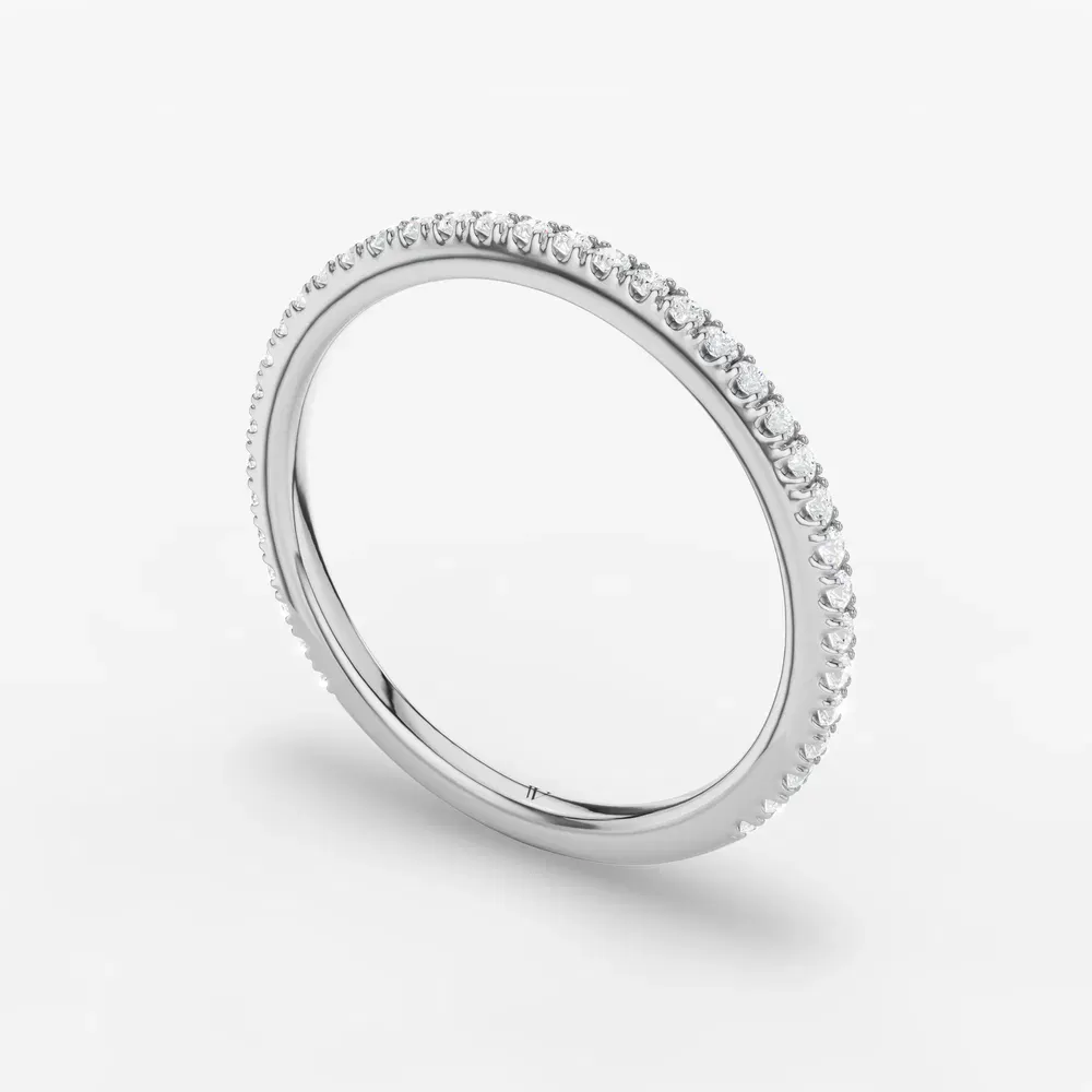Simple, Stackable, Diamond Lab Diamond Ring (0.2 CTW) in Platinum-Xuri