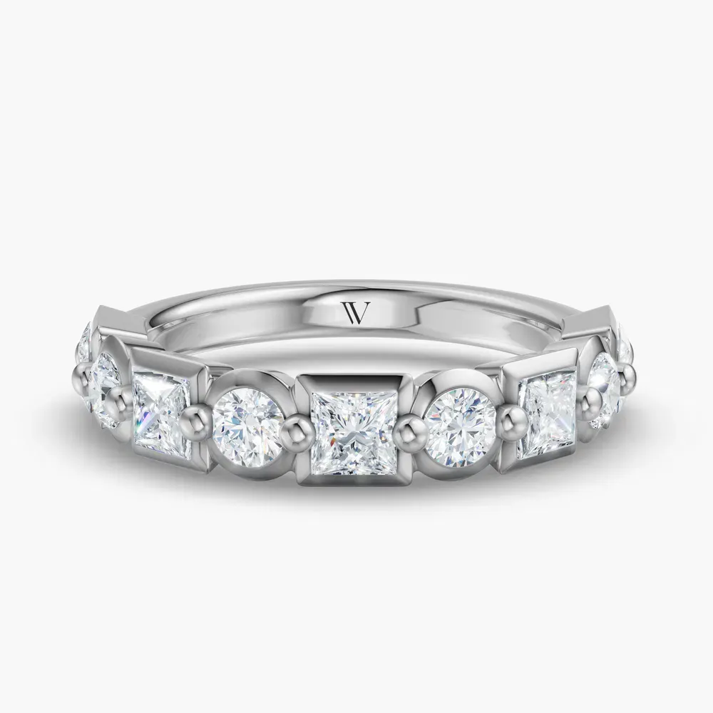 Modern, Bezel Lab Diamond Ring (1.1 CTW) in Platinum-Ivorel