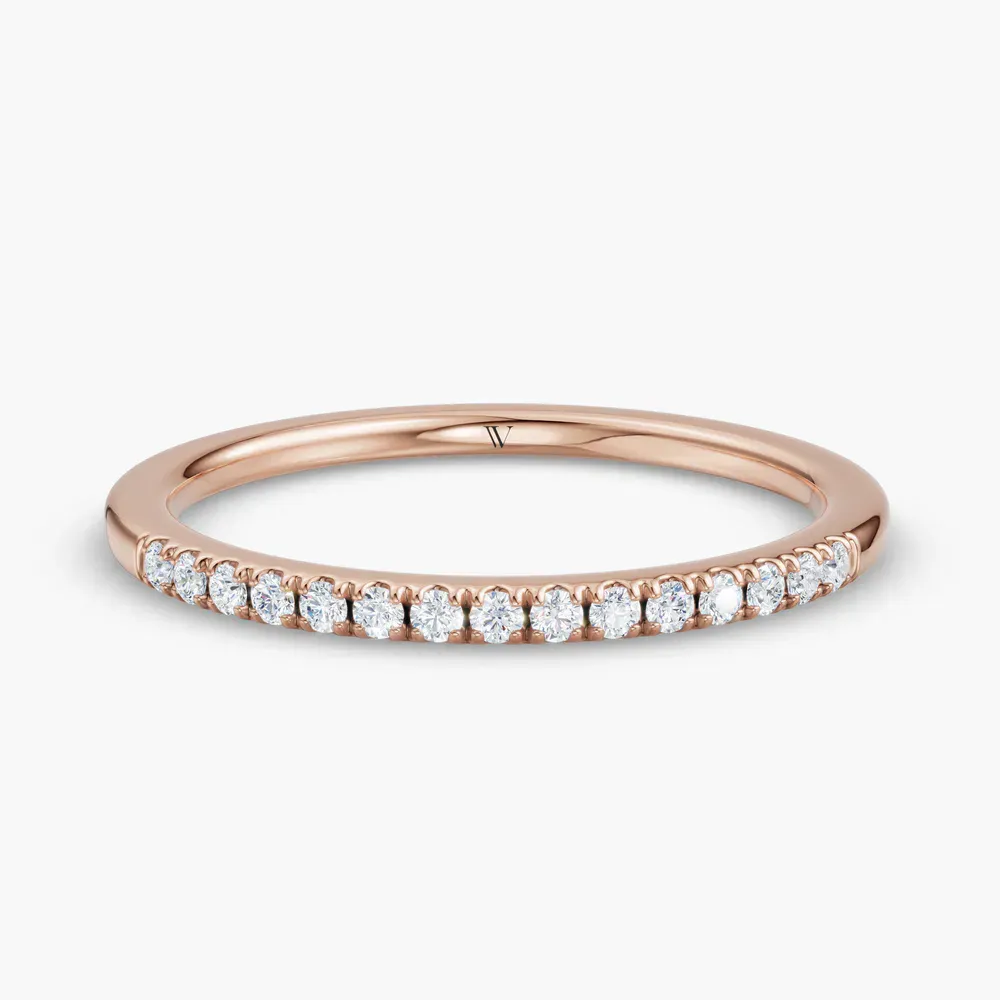 Stackable, Simple, Diamond Lab Diamond Ring (0.1 CTW) in 14K Rose Gold-Xal
