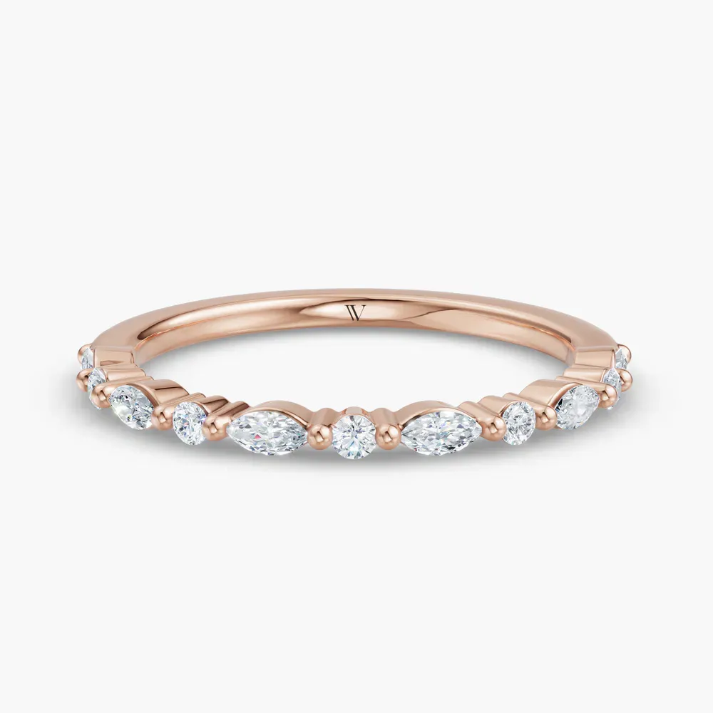 Stackable, Simple Lab Diamond Ring (0.2 CTW) in 14K Rose Gold-Dylov
