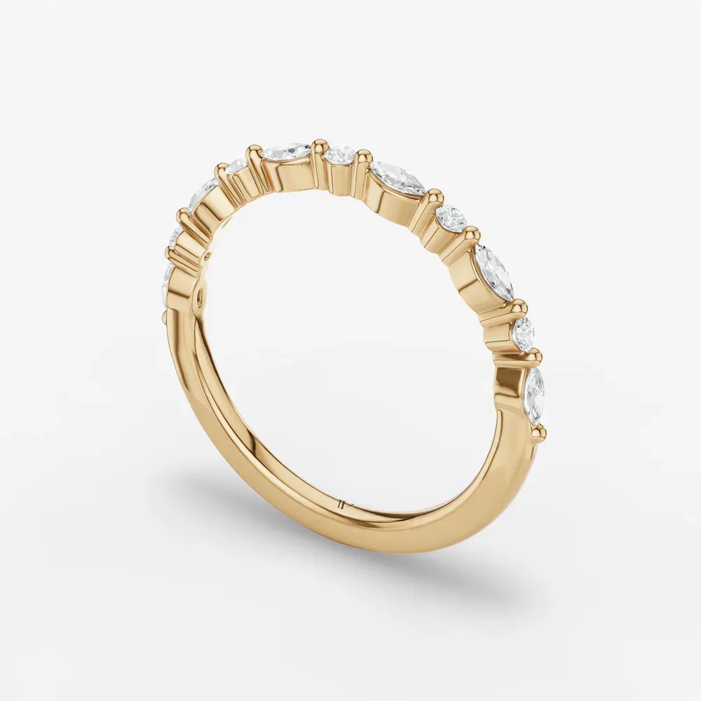 Stackable, Simple Lab Diamond Ring (0.2 CTW) in 14K Yellow Gold-Dylov