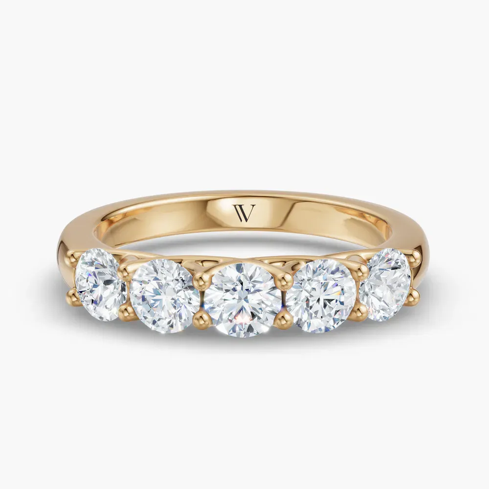 Stackable, Unique, Diamond Lab Diamond Ring (1 CTW) in 14K Yellow Gold-Vexilon
