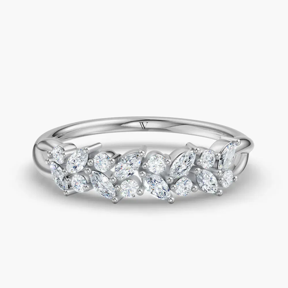 Unique, Stackable Lab Diamond Ring (0.3 CTW) in 14K White Gold-Tiox