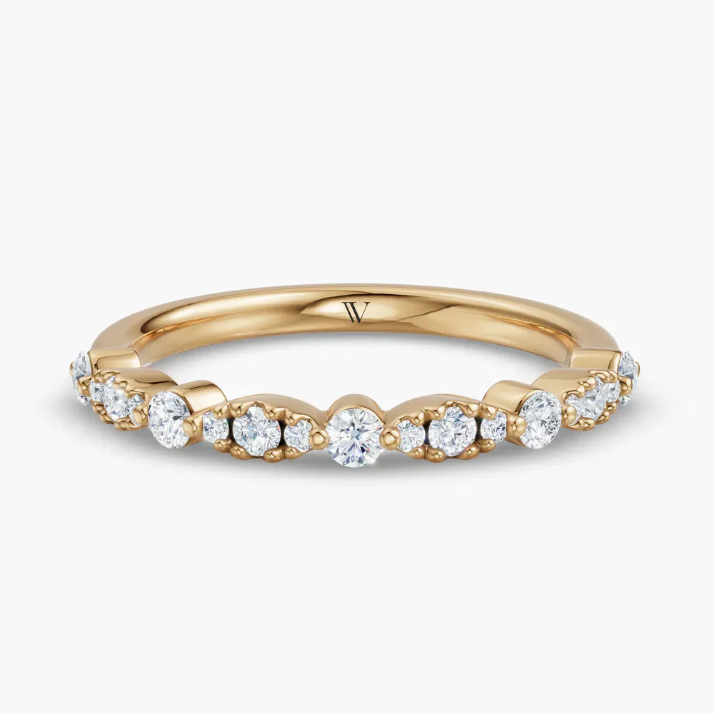 Stackable, Unique, Diamond Lab Diamond Ring (0.3 CTW) in 14K Yellow Gold-Hixa