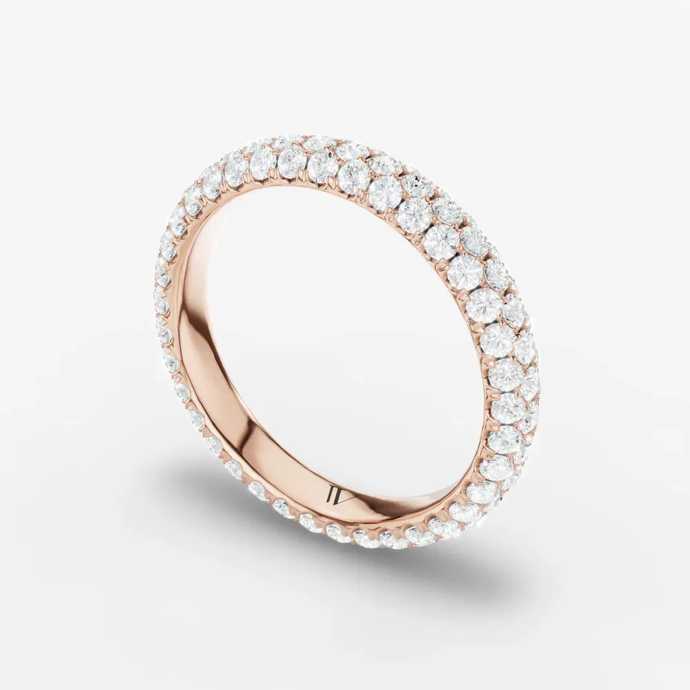 Unique, Eternity, Stackable Lab Diamond Ring (1.4 CTW) in 14K Rose Gold-Belyn