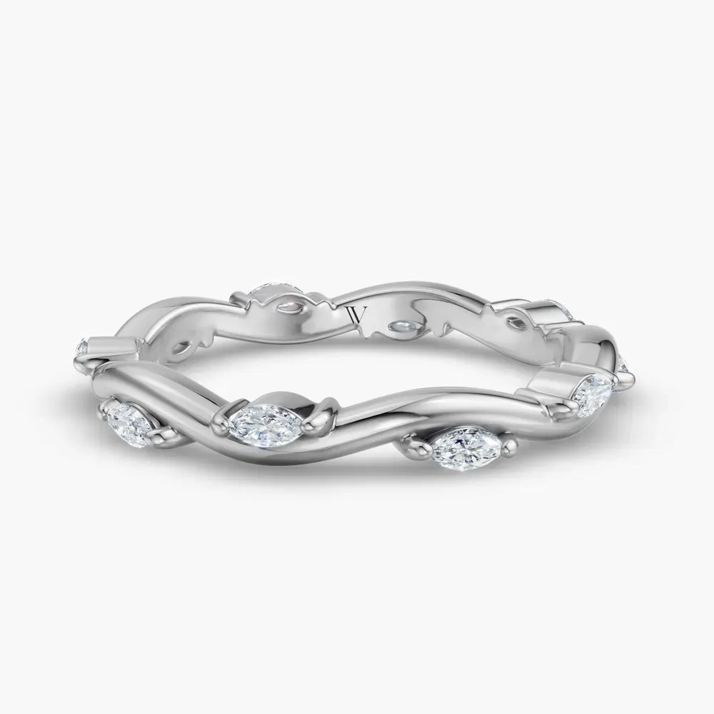 Eternity, Unique, Nature inspired Lab Diamond Ring (0.3 CTW) in 14K White Gold-Misa