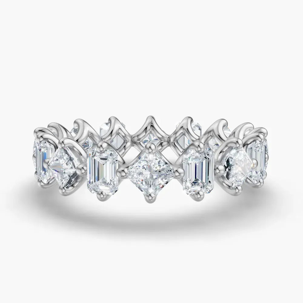 Unique, Eternity, Stackable Lab Diamond Ring (2.5 CTW) in 14K White Gold-Oskv