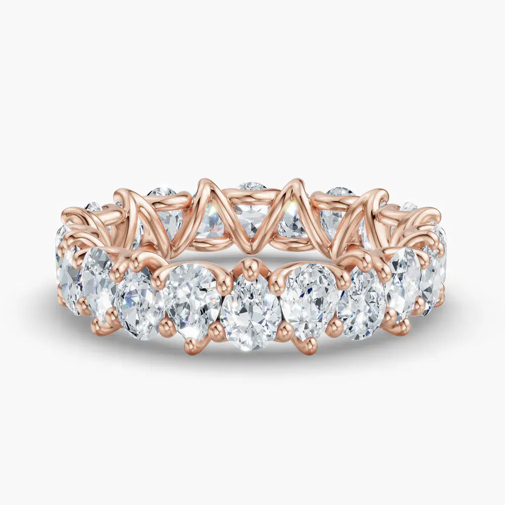 Unique, Eternity, Stackable Lab Diamond Ring (2.8 CTW) in 14K Rose Gold-Thiv