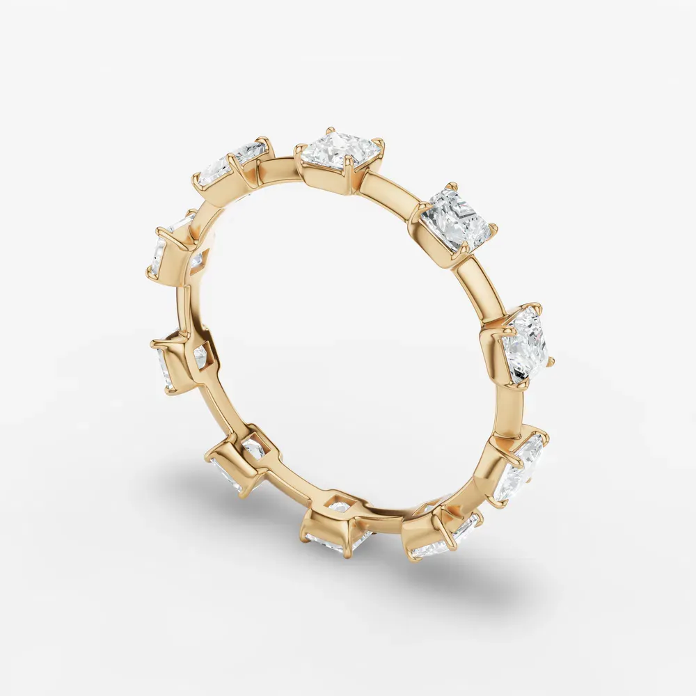Unique, Eternity, Stackable Lab Diamond Ring (1.4 CTW) in 14K Yellow Gold-Cadr