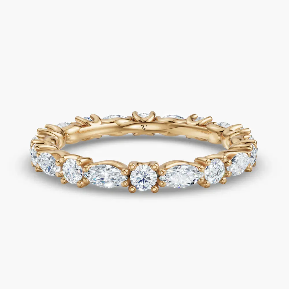 Unique, Stackable Lab Diamond Ring (1 CTW) in 14K Yellow Gold-Teylor