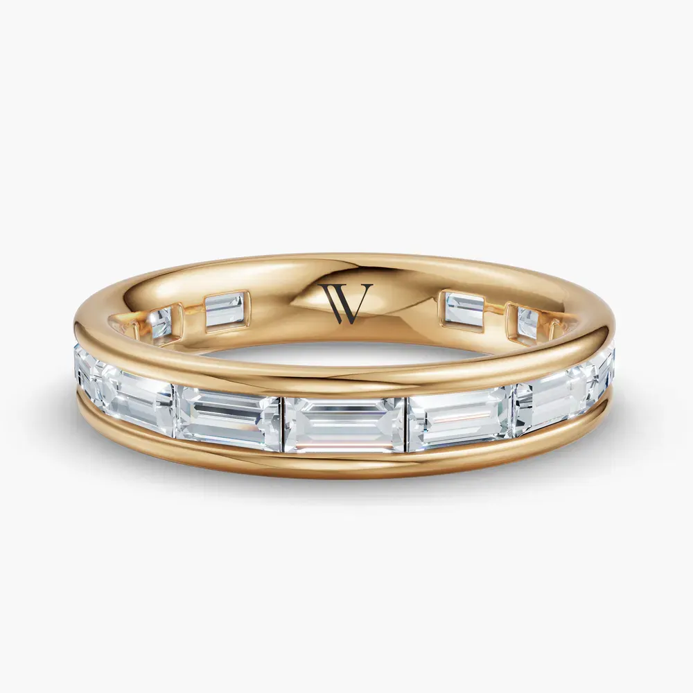 Baguette, Bezel, Eternity Lab Diamond Ring (1.6 CTW) in 14K Yellow Gold-Pexm