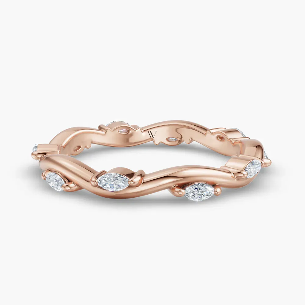 Eternity, Unique, Nature inspired Lab Diamond Ring (0.3 CTW) in 14K Rose Gold-Misa